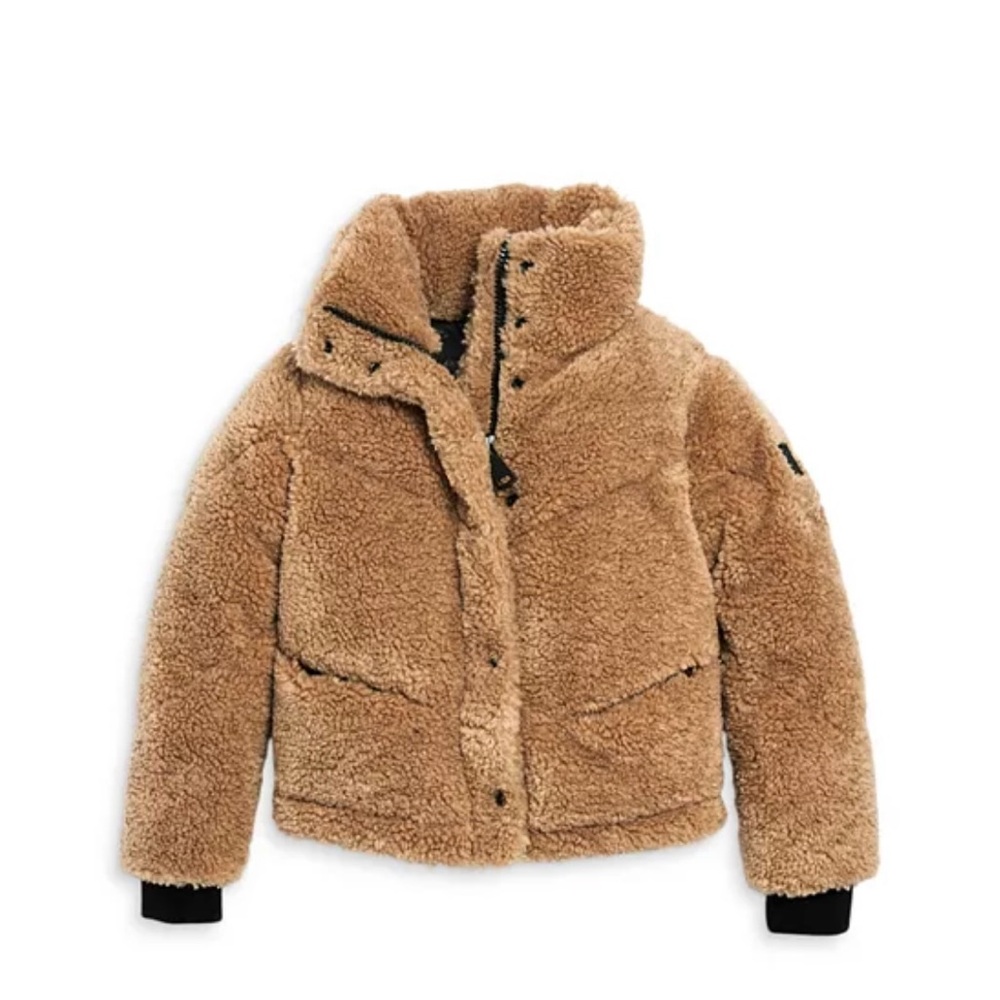 SAM Light Tan Teddy Puffer Jacket